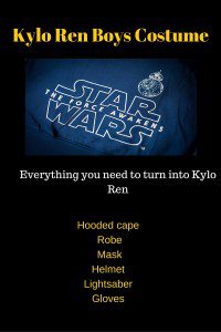 kylo ren boys costume