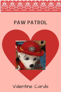 paw patrol valentine cards