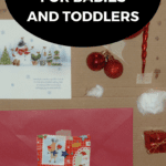 christmas sensory board for babies and toddlers