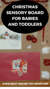 christmas sensory board for babies and toddlers