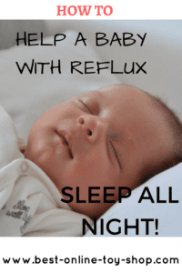 How to help a baby with reflux sleep at night